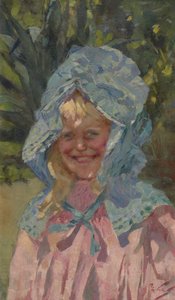 Niña con sombrero de sol